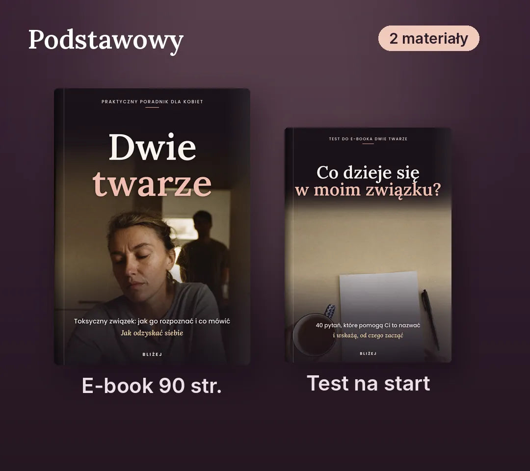 Pakiet Podstawowy: e-book „Dwie twarze” i test na start