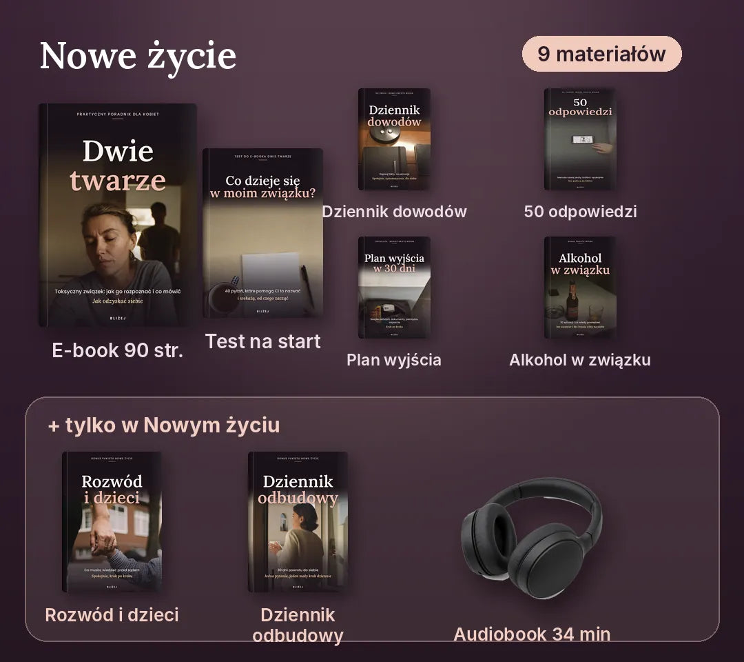 Pakiet Nowe życie: wszystko z Wolnej oraz „Rozwód i dzieci”, dziennik odbudowy i audiobook